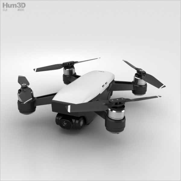 Drone Shape 3D Design