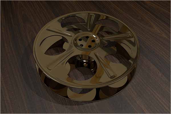 Film Reel 3D Object Design