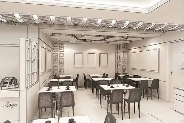 Interior Restaurant 3D Design