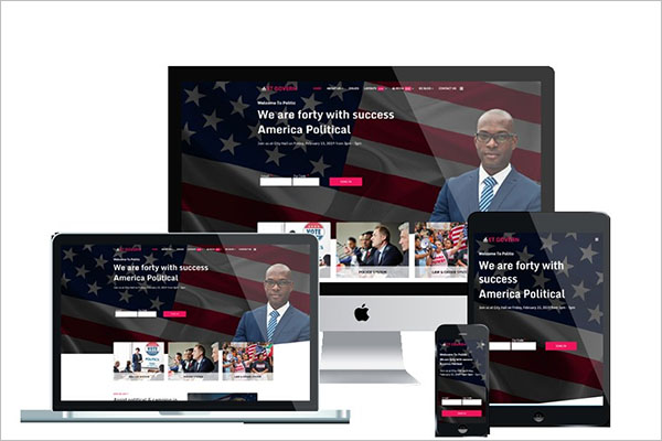 Modern Government Website 