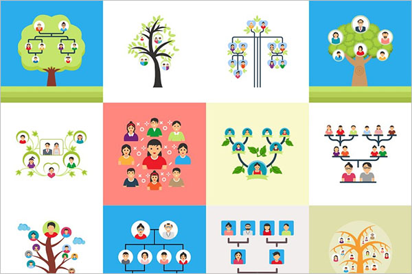 PowerPoint Family Tree Illustration