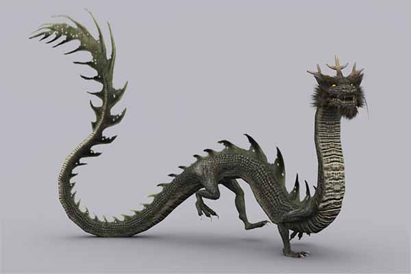Realistic 3D Dragon Design
