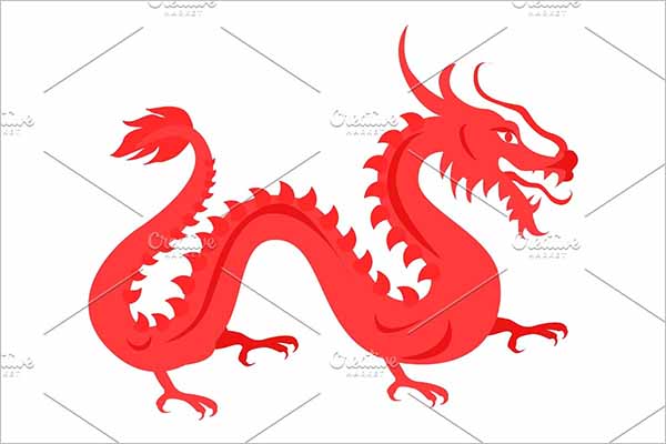 Red Illusion Dragon Design