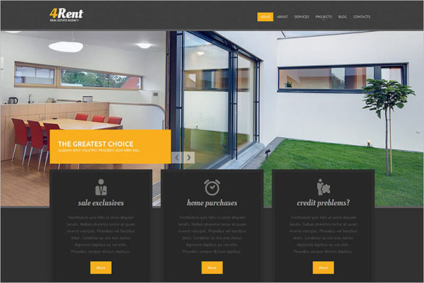 Responsive Real Estate Agency Blog Template