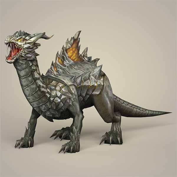 Rigged Dragon 3D Design