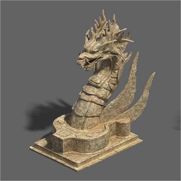 Stone Dragon 3D Design