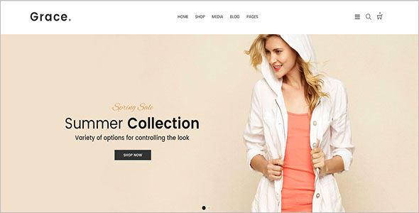 Summer Fashion Store WordPress Theme