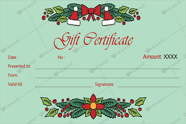 Winter Christmas Certificate Templates