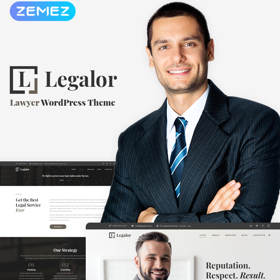Legalor - Lawyer Elementor WordPress Theme