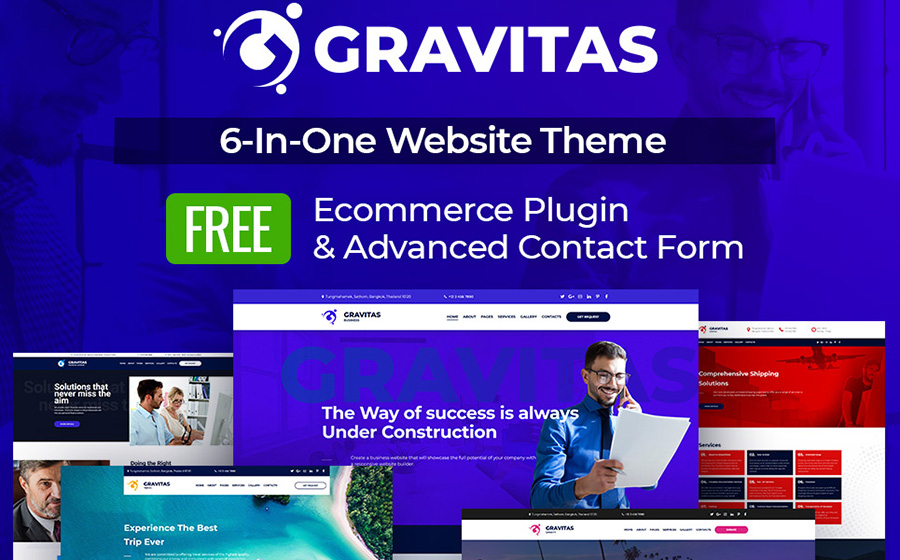 Gravitas Multipurpose Business Moto CMS 3 Template