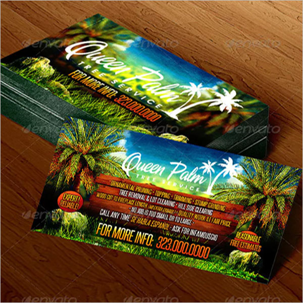 Abstract Gardening business card
