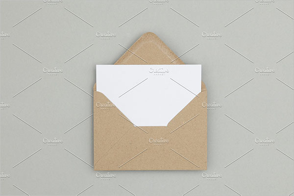 Blank Postcard Information Design