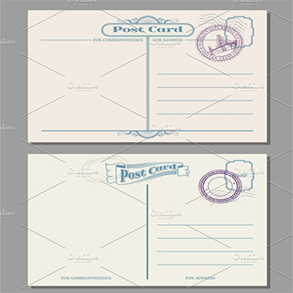 Blank Postcard Sample Design