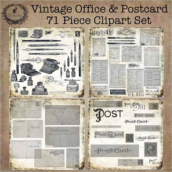 Business Vintage Postcard Template