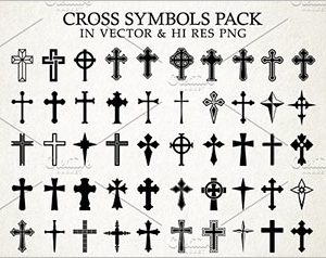 Christian Church Icon Symbols Design