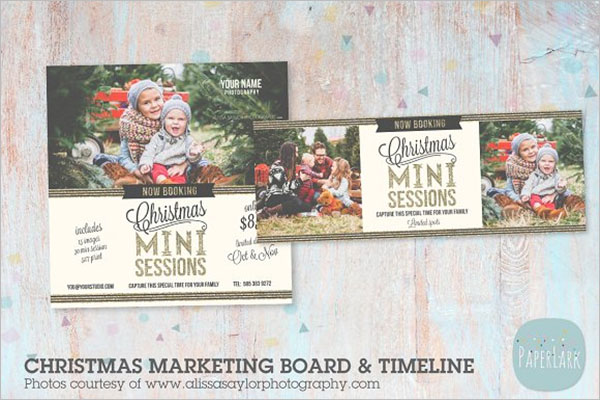 Christmas Marketing Postcard Design
