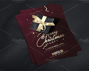 Classy Christmas Invitation Flyer Templates