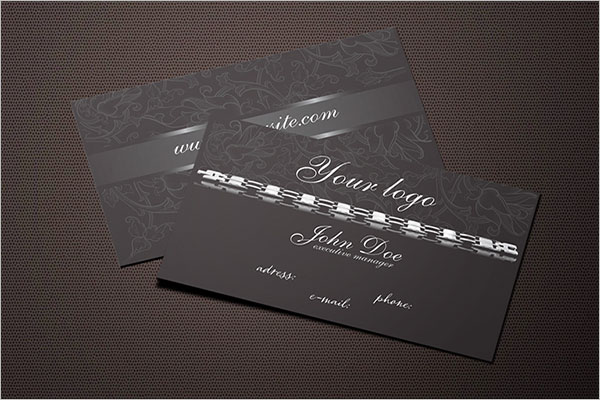 Dark Jewelry Business Card Design