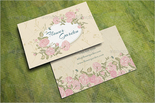 Editable Gardening Business Card