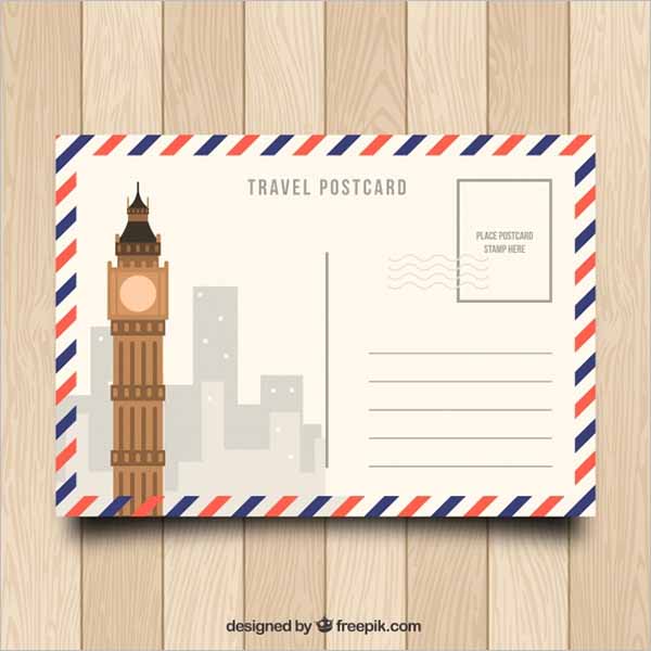 Holiday Postcard Design Free Download