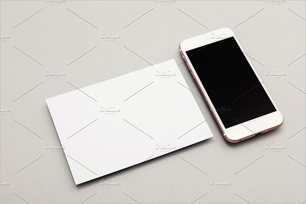 Modern Blank Postcard Design