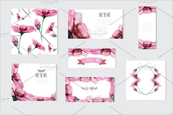 Premium Floral PostCard Vector Design