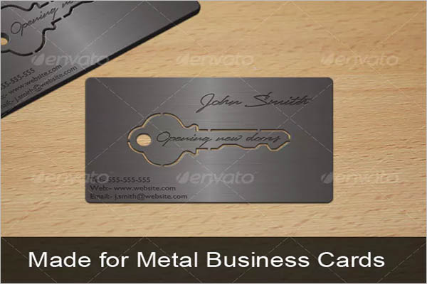 Sample Metal Business Card Design