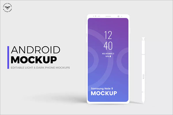 Simple Android Mobile Mockup