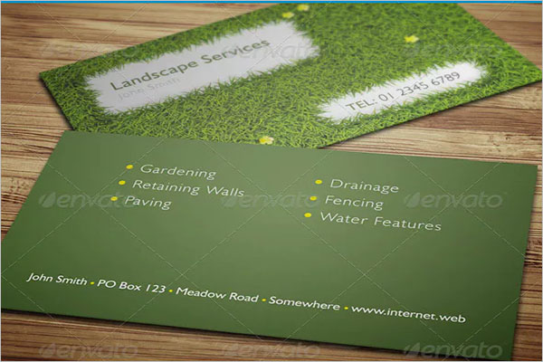 Simple Gardening Business Card