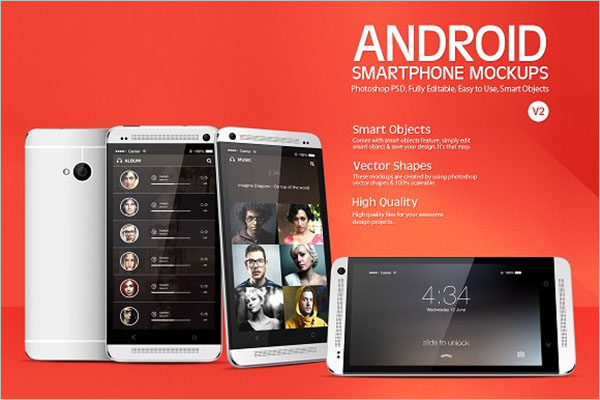 Smartphone Android Mockup