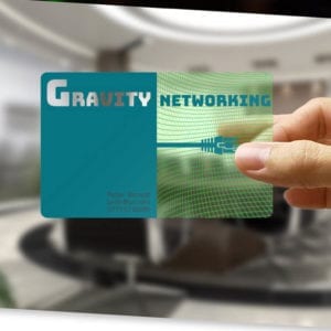 Transparent Business Cards retro