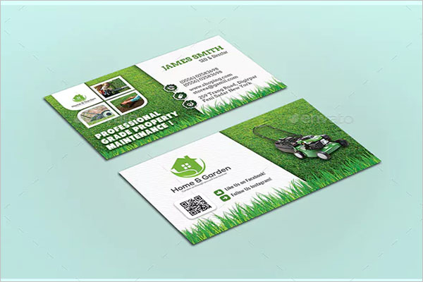 Vector Gardening Business Card