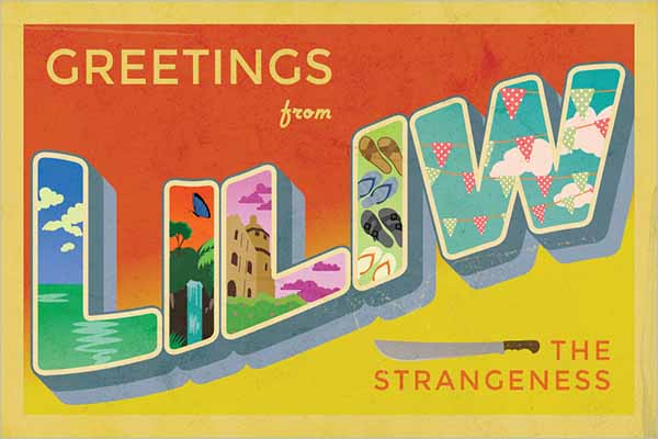 Vintage Postcard Layout Design