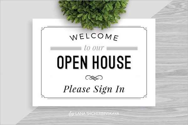 Welcome Open House Flyer Design