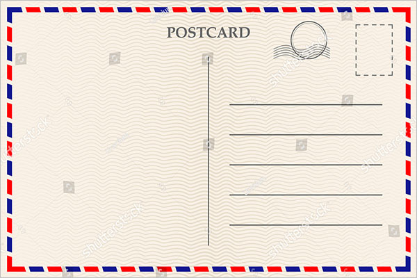 basic blank postcard design