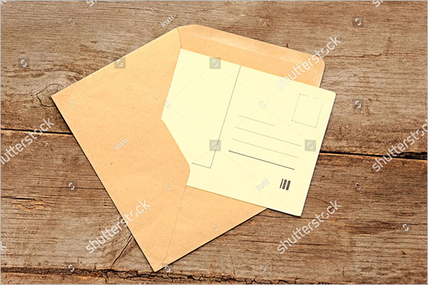 blank postcard example design