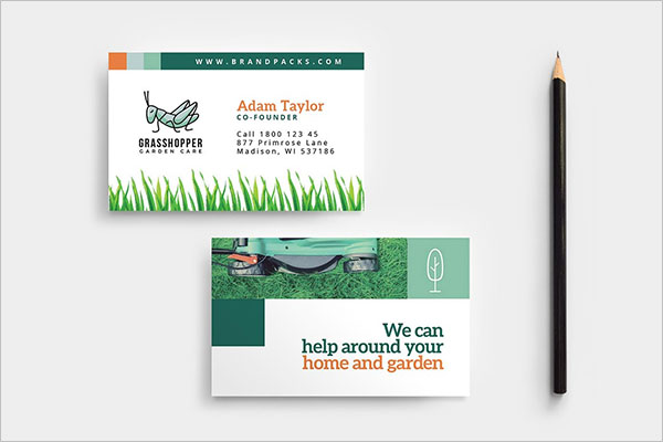 free gardening business cards templates