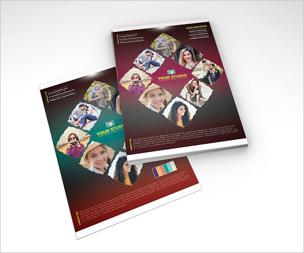 Photo Collage Flyer Cover Page Template