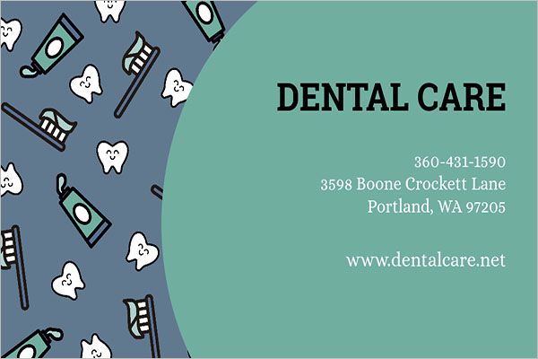 Printable-Dental-Care-Business-Card-Design