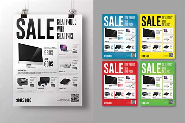 Sale Flyer Design PSD