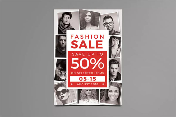 advertisement photo collage flyer template