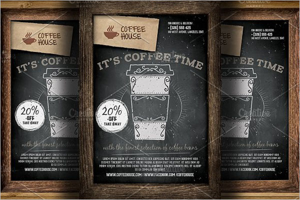 coffee shop brochure flyer design