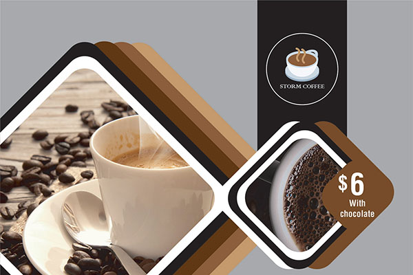 coffee shop concept flyer design