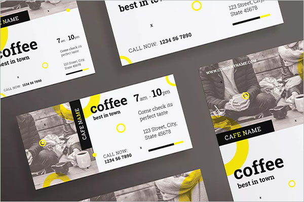 coffee shop promotion flyer design