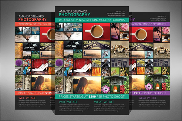 photo collage flyer creative template