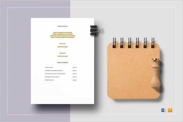 Business Budget Income Statement Template