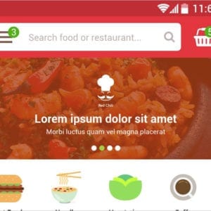 Food eCommerce Mobile app