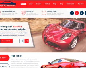 Sayara Automotive WordPress Theme