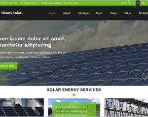 Shams Solar WordPress Theme