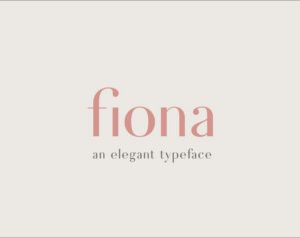 Fiona Elegant Typeface
